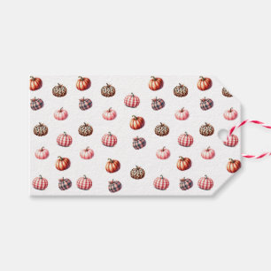 cute Halloween/Fall pumpkin pattern Gift Tags