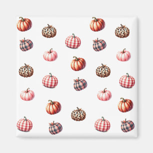 cute Halloween/Fall pumpkin pattern Magnet