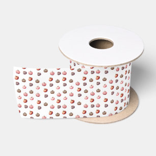 cute Halloween/Fall pumpkin pattern Satin Ribbon