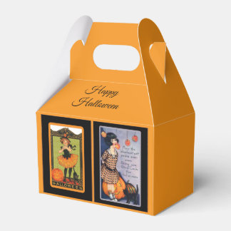 Cute Halloween Favor Box, Vintage Halloween Favour Box