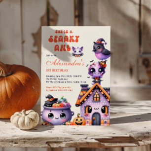 Cute Halloween First Birthday  Invitation
