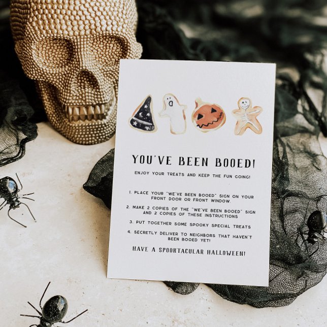 Cute Halloween Game Boo Neighbour Game Sign Invitation (Creator Uploaded)