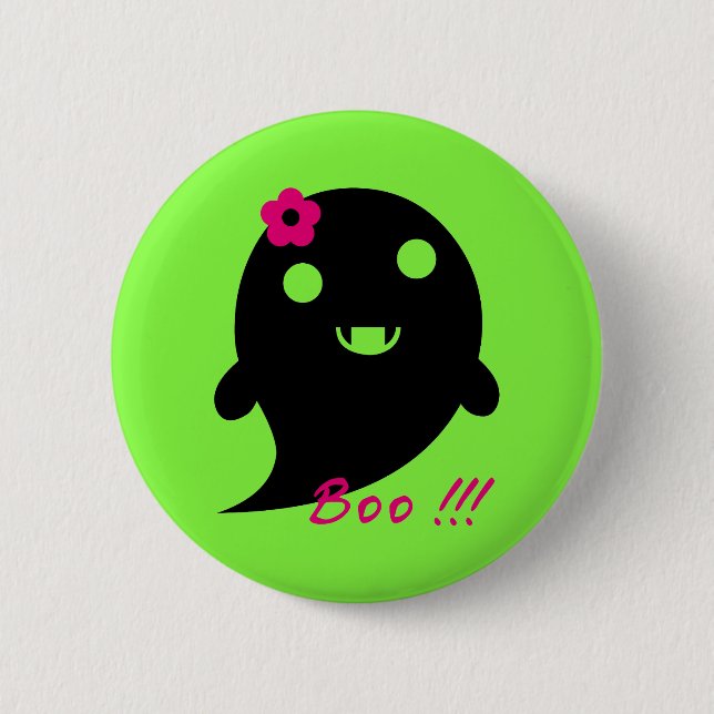 Cute Halloween Ghost 6 Cm Round Badge (Front)