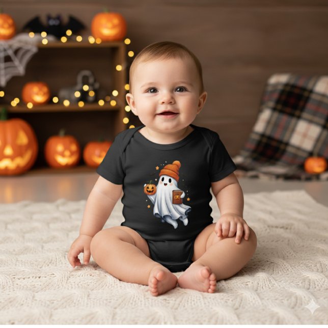 Cute Halloween Ghost Baby Bodysuit (Creator Uploaded)