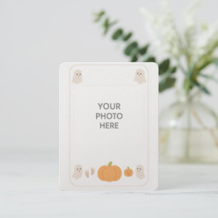 Cute Halloween Ghost Baby Photo Frame Template