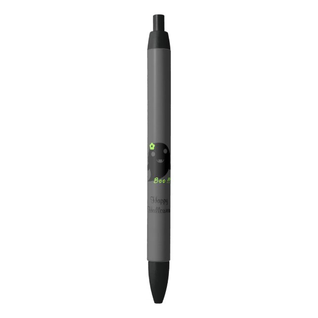 Cute Halloween Ghost Black Ink Pen (Front Vertical)