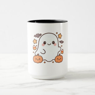 Cute Halloween Ghost Clipart,Fun and Cute Spooky  Mug