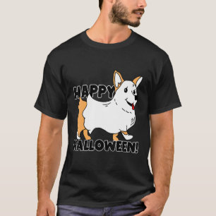 Cute Halloween Ghost Corgi T-Shirt