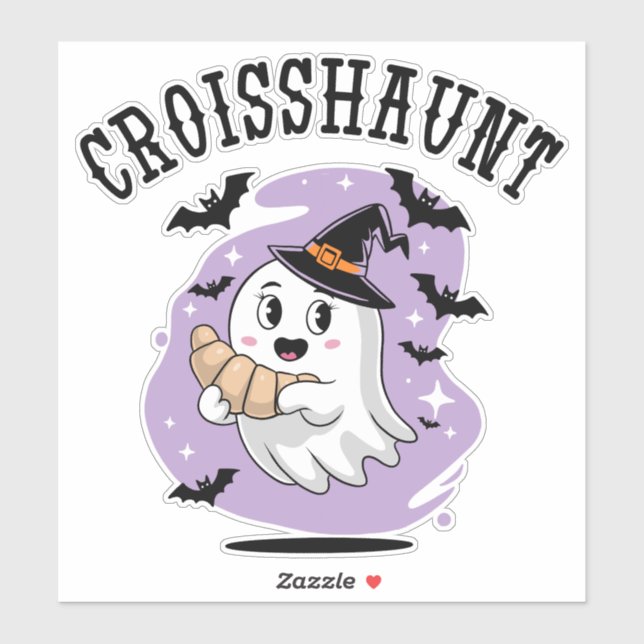 Cute Halloween Ghost Croissant Haunting (Sheet)