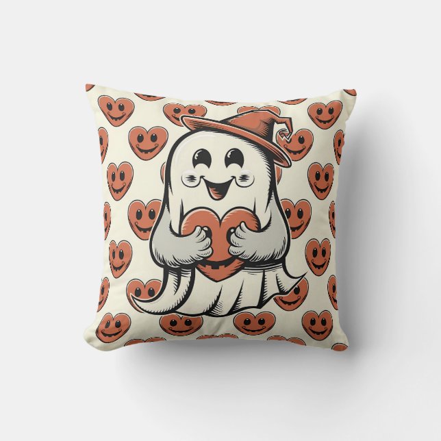 cute halloween ghost cushion (Front)