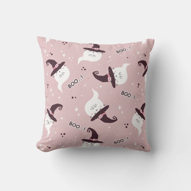 Cute Halloween Ghost  Cushion (Front)