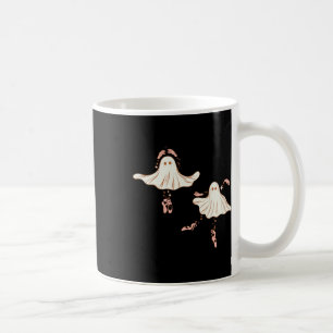 Cute Halloween Ghost Dancing Ballerina Coffee Mug