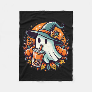 Cute Halloween Ghost Funny Halloween Ghost Fleece Blanket