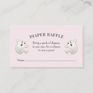 Cute Halloween Ghost Gender Neutral Baby Shower Enclosure Card
