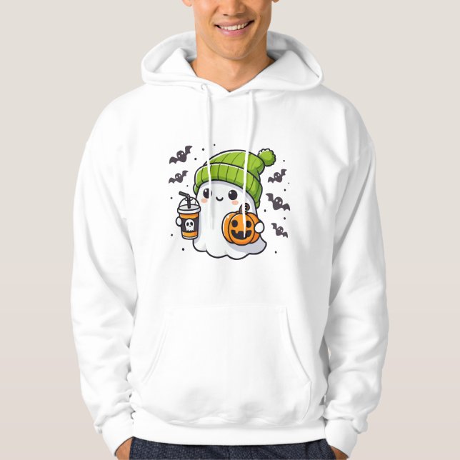 Cute Halloween Ghost Hoodie (Front)