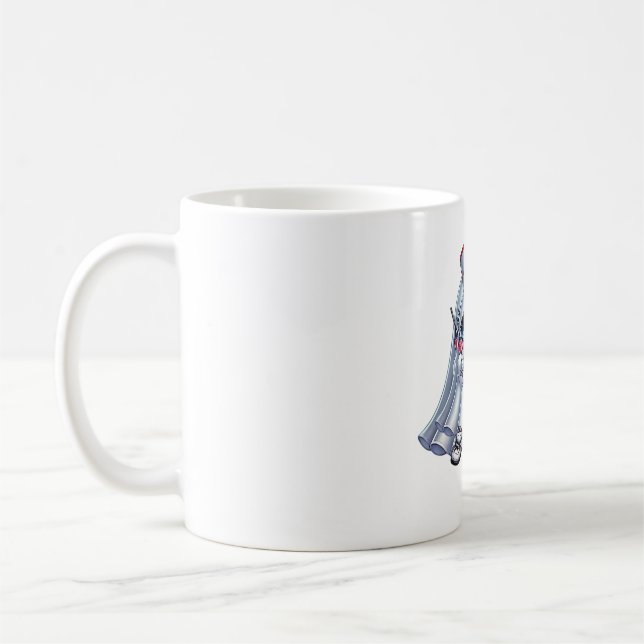 Cute Halloween ghost in a nurse's uniform Classic  Coffee Mug (Left)