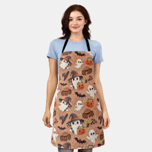 Cute Halloween Ghost Kawaii Style Apron