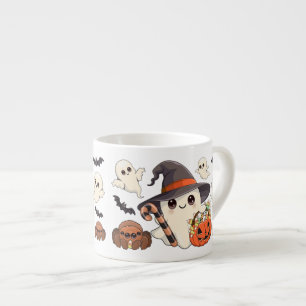 Cute Halloween Ghost Kawaii Style Espresso Cup