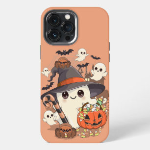 Cute Halloween Ghost Kawaii Style iPhone 13 Pro Max Case
