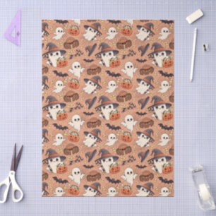 Cute Halloween Ghost Kawaii Style Tissue Paper