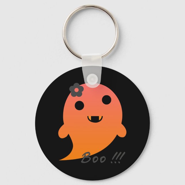 Cute Halloween Ghost Key Ring (Front)
