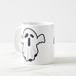 Cute Halloween Ghost Mug Design