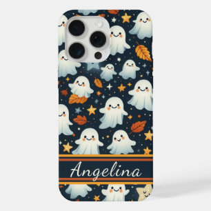 Cute Halloween Ghost Pattern iPhone 15 Pro Max Case