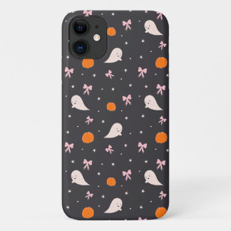Cute Halloween Ghost Pattern Phone Case | Black