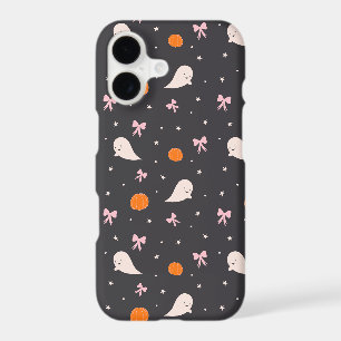 Cute Halloween Ghost Pattern Phone Case Black