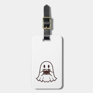 Cute Halloween Ghost Photographer Luggage Tag