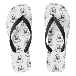 Cute Halloween Ghost Photographer Thongs