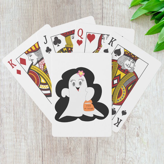 Cute Halloween Ghost Playing Cards (Creator Uploaded)