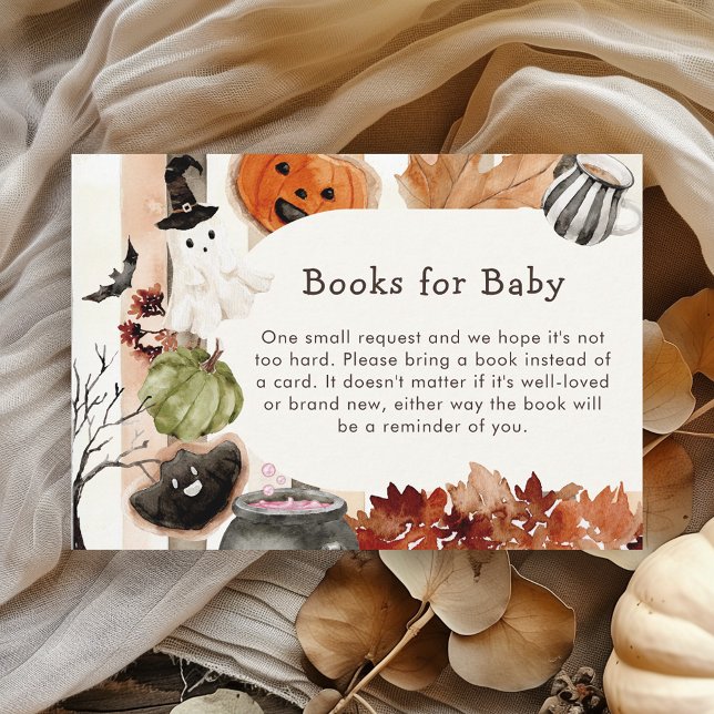Cute Halloween Ghost Pumpkin Books for Baby Enclosure Card (Creator Uploaded)