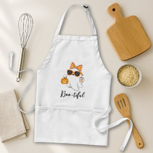 Cute Halloween Ghost Pumpkin Spice Personalised Standard Apron