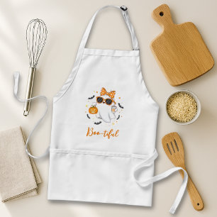 Cute Halloween Ghost Pumpkin Spice Personalised Standard Apron