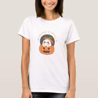 Cute Halloween Ghost Pumpkin T-Shirt
