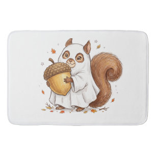 Cute Halloween Ghost Squirrel Custom Favour Classi Bath Mat