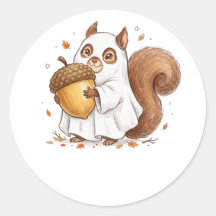 Cute Halloween Ghost Squirrel Custom Favour Classi
