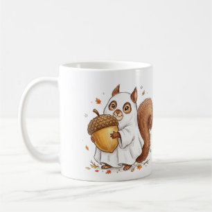 Cute Halloween Ghost Squirrel Custom Favour Classi Coffee Mug