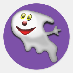 Cute Halloween Ghost Sticker