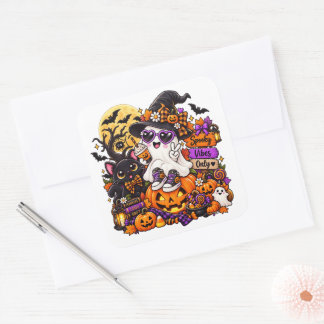 Cute Halloween Ghost Sticker | Spooky Vibes