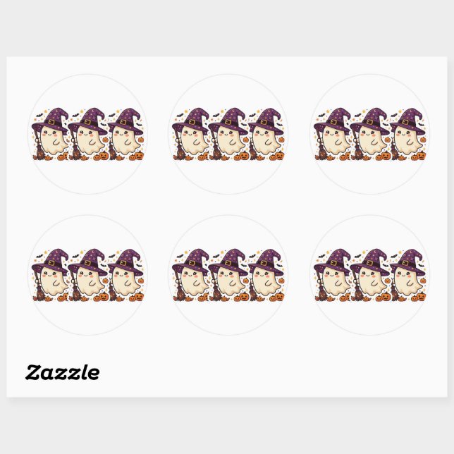 Cute Halloween Ghost Stickers (Sheet)