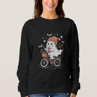 Cute Halloween Ghost T-shirt, Halloween Women Sweatshirt