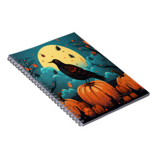 Cute Halloween Ghost Trick-or-Treat Brown Bag Notebook