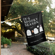 Cute Halloween Ghosts Black