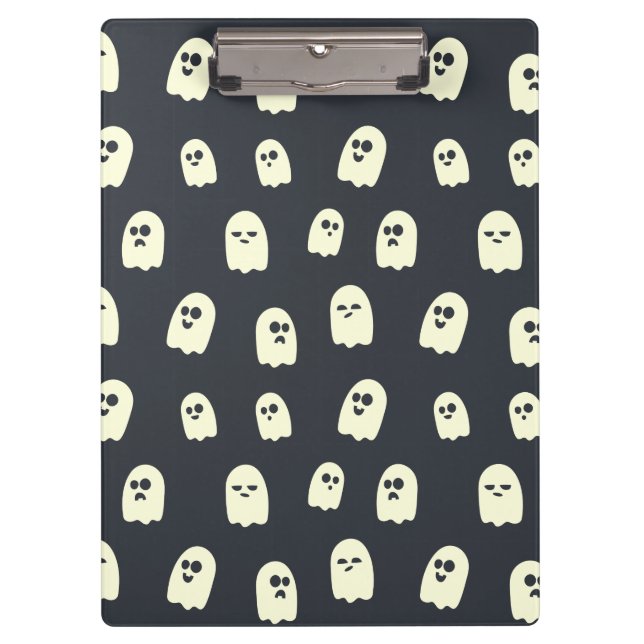 Cute Halloween Ghosts Clipboard (Front)