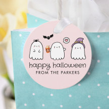 Cute Halloween Ghosts Pink