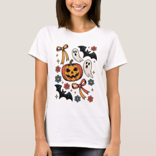Cute Halloween Ghosts Pumpkins Spooky T-shirt