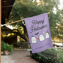 Cute Halloween Ghosts Purple