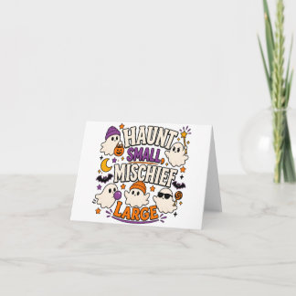 Cute Halloween Ghosts Spooky Season Design Thank You Card